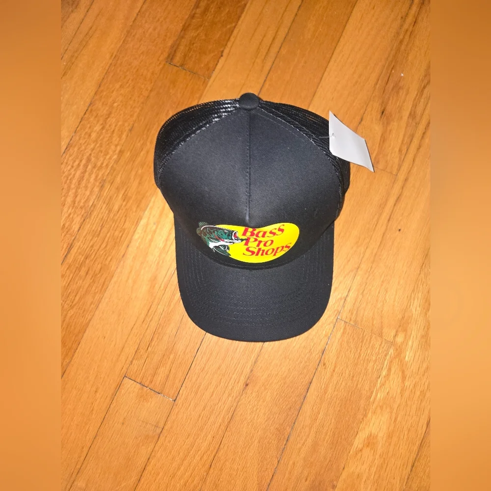 Bass Pro Shops Black Trucker Hat - Picture 2 of 5